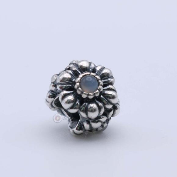 Authentic PANDORA June Birthday Bloom with Gray Moonstone Charm - 790580MSG - Picture 7 of 10